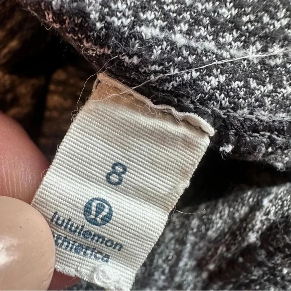 LULULEMON Wunder Under Leggings Coco Pique Black & White size 8 LUON - Picture 5 of 5